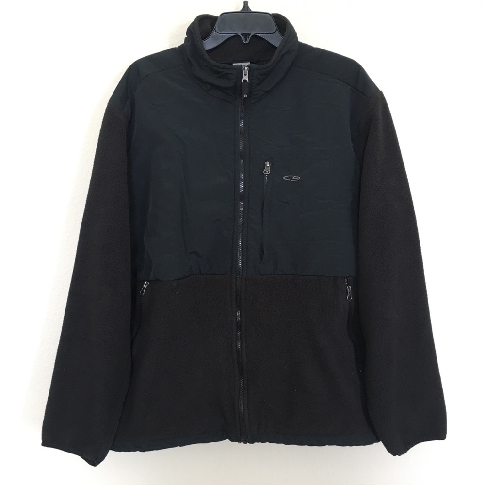 Champion Men’s Black Fleece Full Zip Jacket Size L